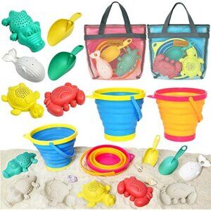 Collapsible Beach Sand Toys for Kids - Travel Beach Toys